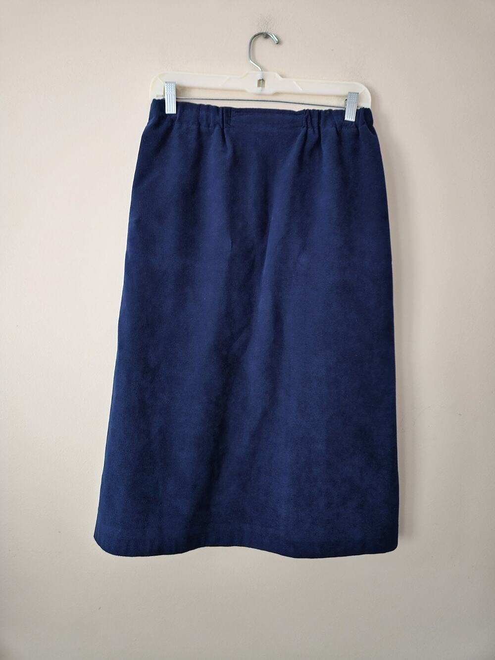 Samuel Robert by Peter Hatsi Androu Vintage Suede Skirt Blue Size 12